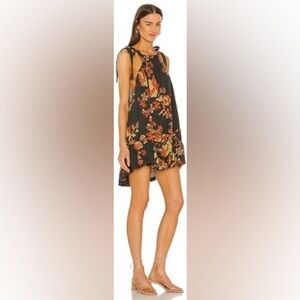 Free People Fleur Printed Tunic Dress (D4)